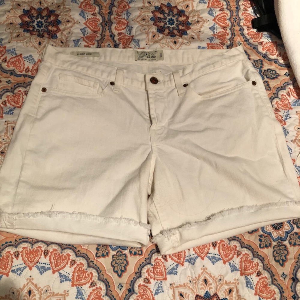 Lucky Brand white denim Laguna short